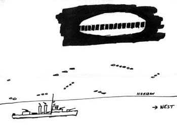 UFO Drawing by Cmdr. George R. MacFarlane